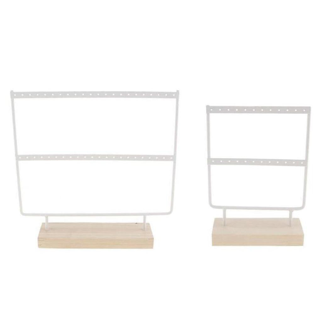 Iron Made Earring Display Rack Large White