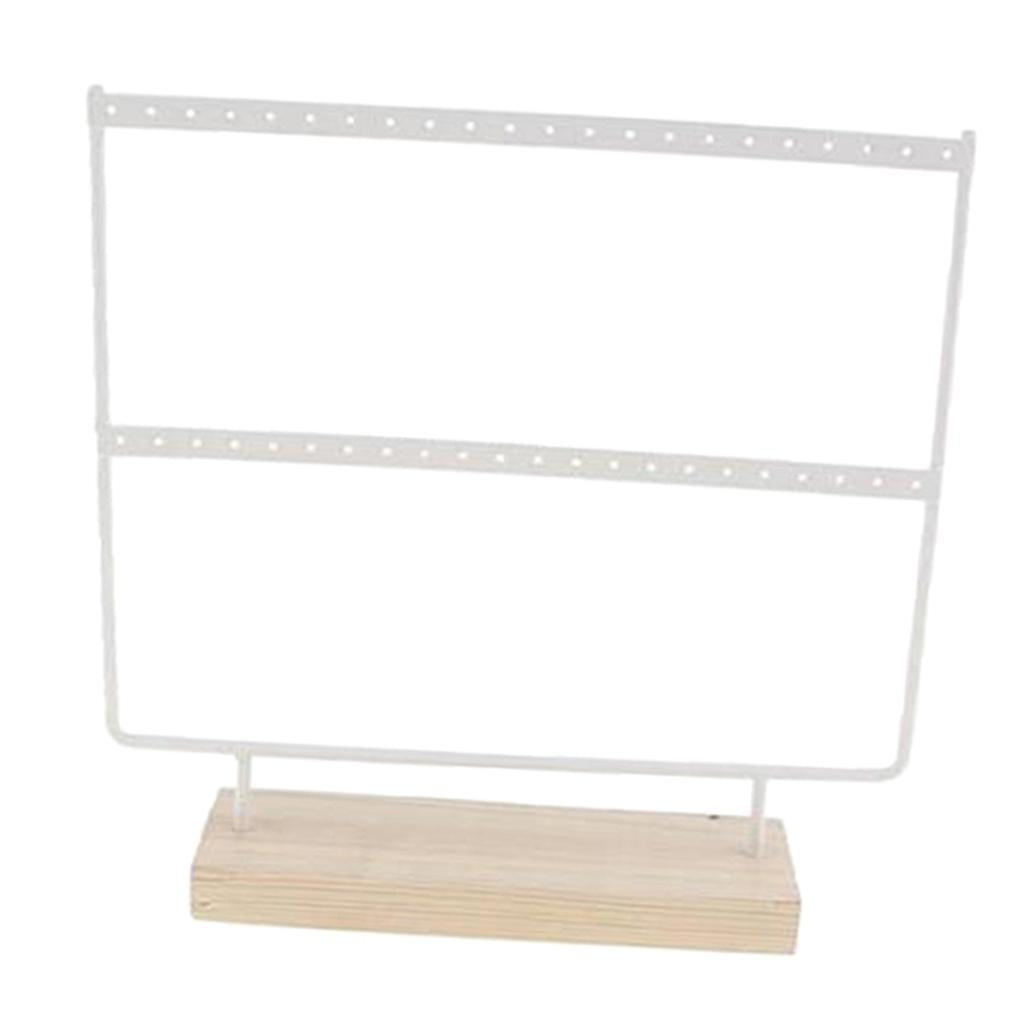 Iron Made Earring Display Rack Large White