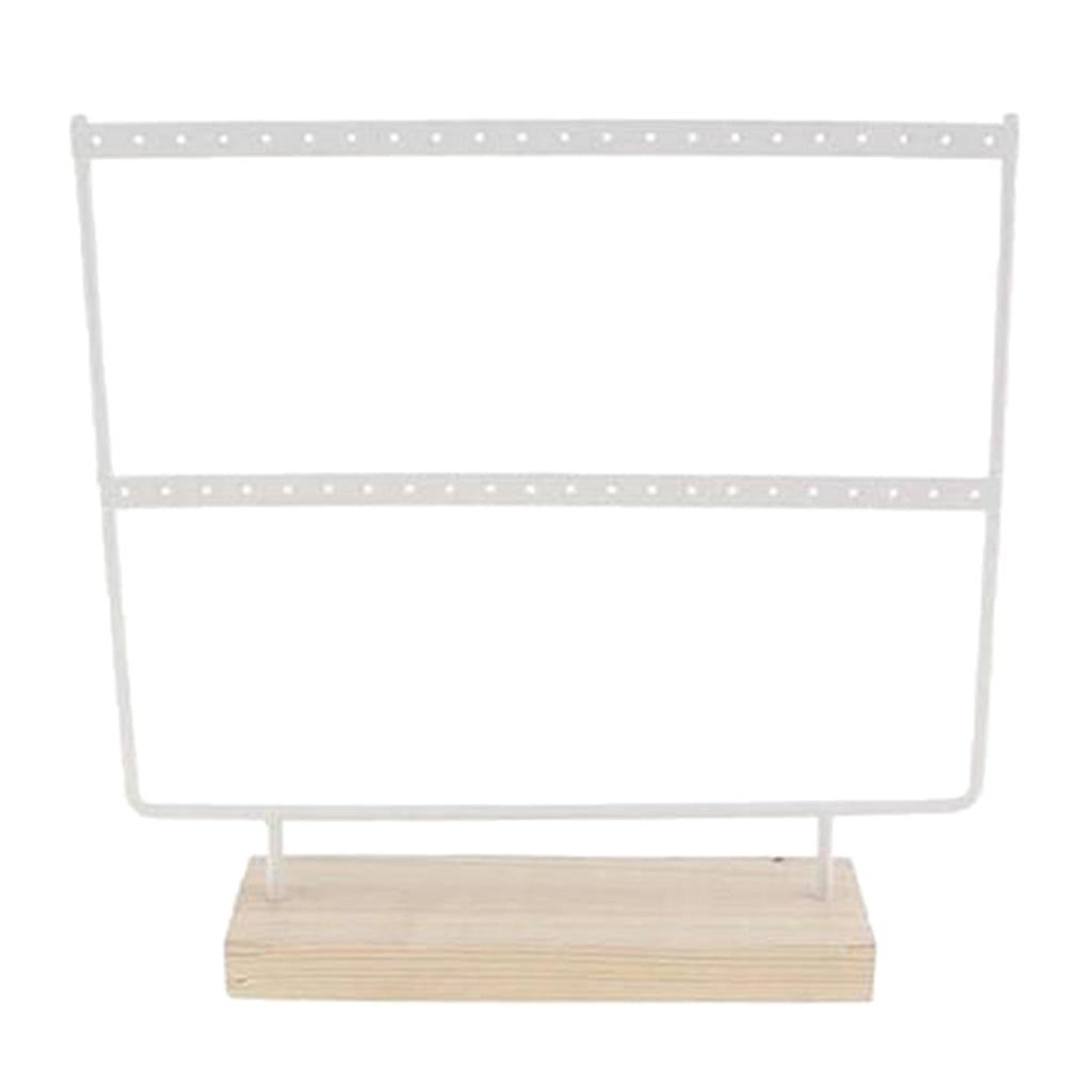 Iron Made Earring Display Rack Large White