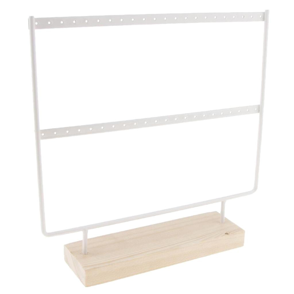 Iron Made Earring Display Rack Large White