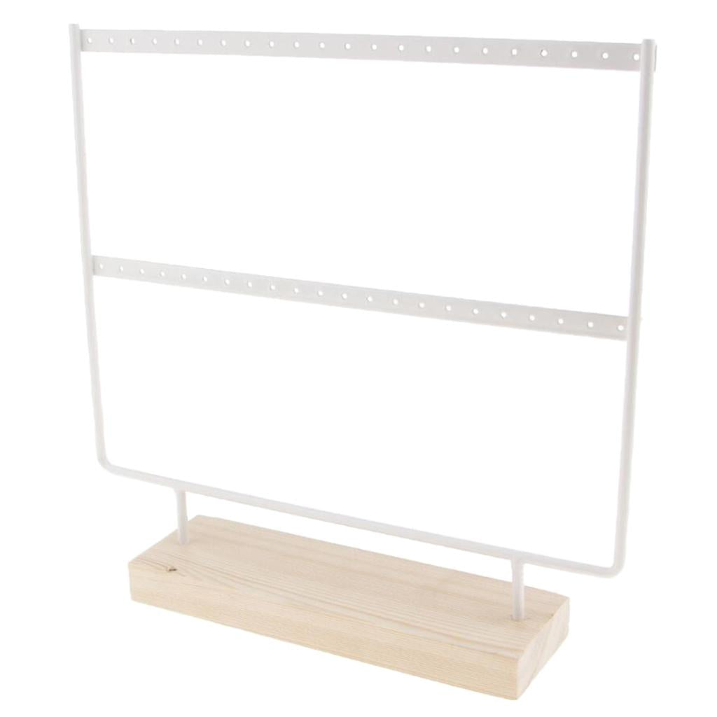 Iron Made Earring Display Rack Large White