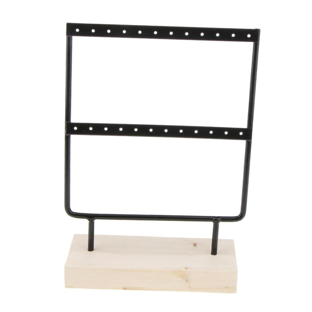 Iron Made Earring Display Rack Small Black