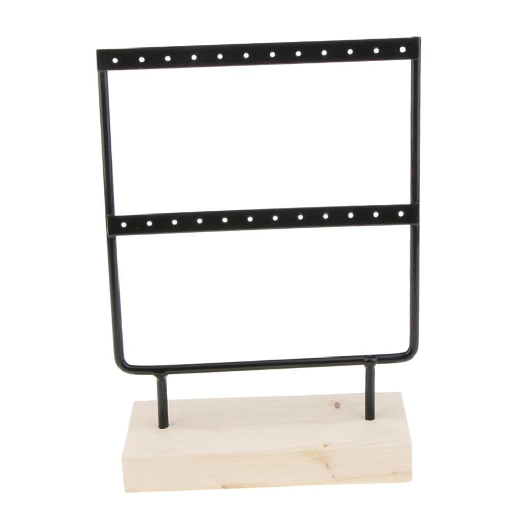 Iron Made Earring Display Rack Small Black