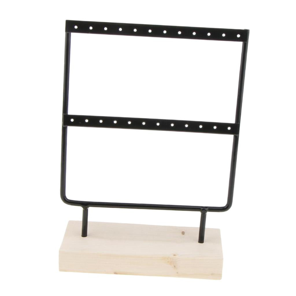 Iron Made Earring Display Rack Small Black