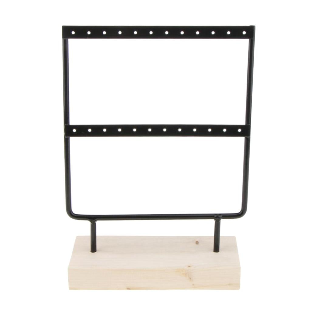 Iron Made Earring Display Rack Small Black