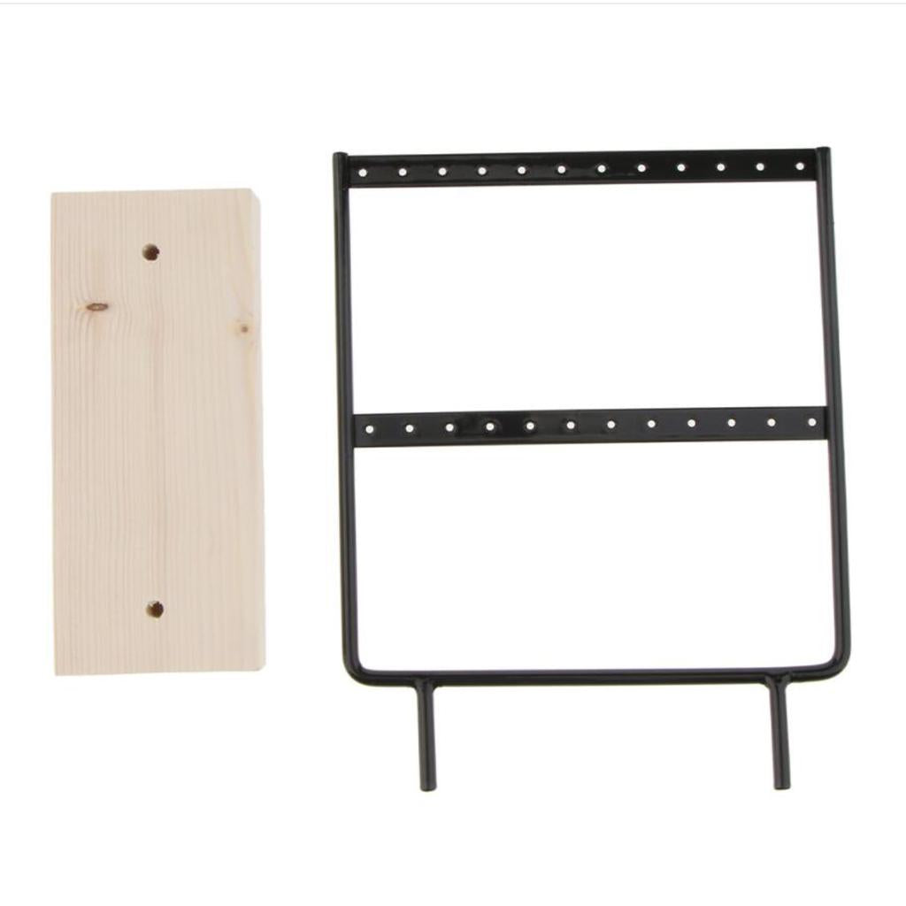 Iron Made Earring Display Rack Small Black