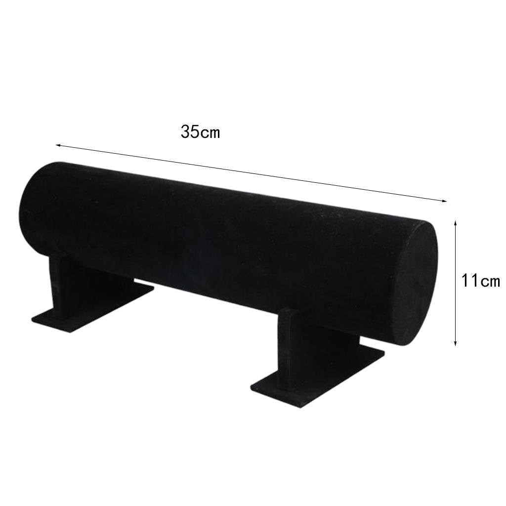 Bright Color Hair Band Display Rack 35x11cm Black