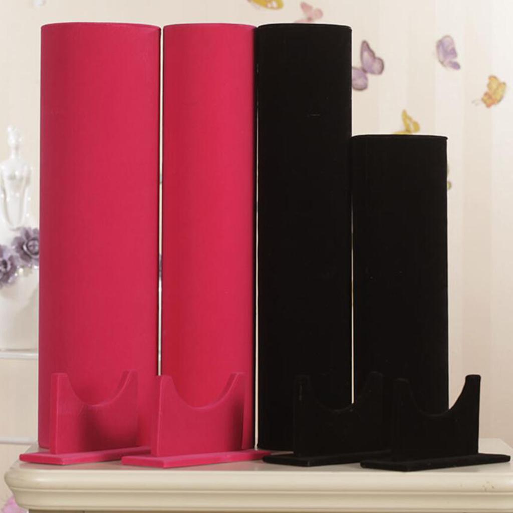 Bright Color Hair Band Display Rack 35x11cm Black