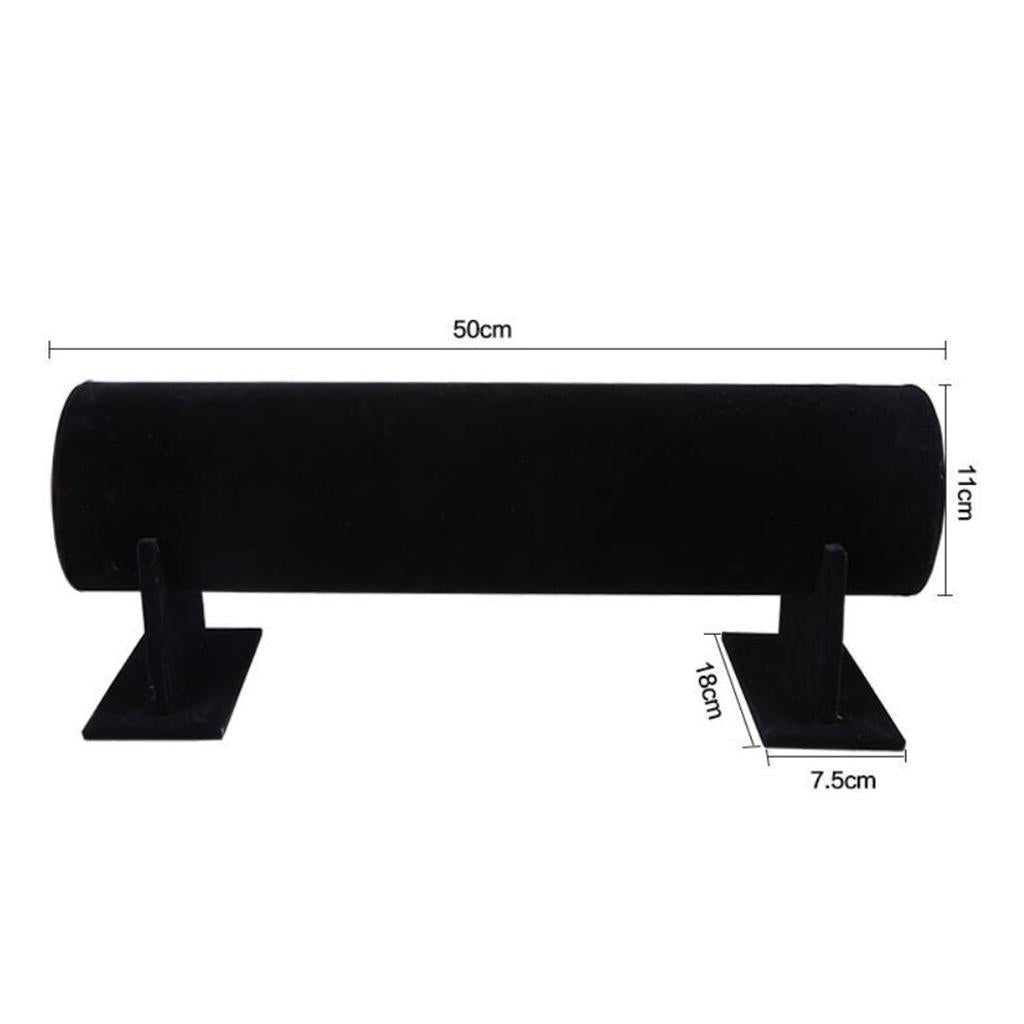 Bright Color Hair Band Display Rack 50x11cm Black