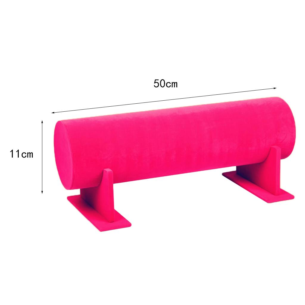 Bright Color Hair Band Display Rack 50x11cm Rosered