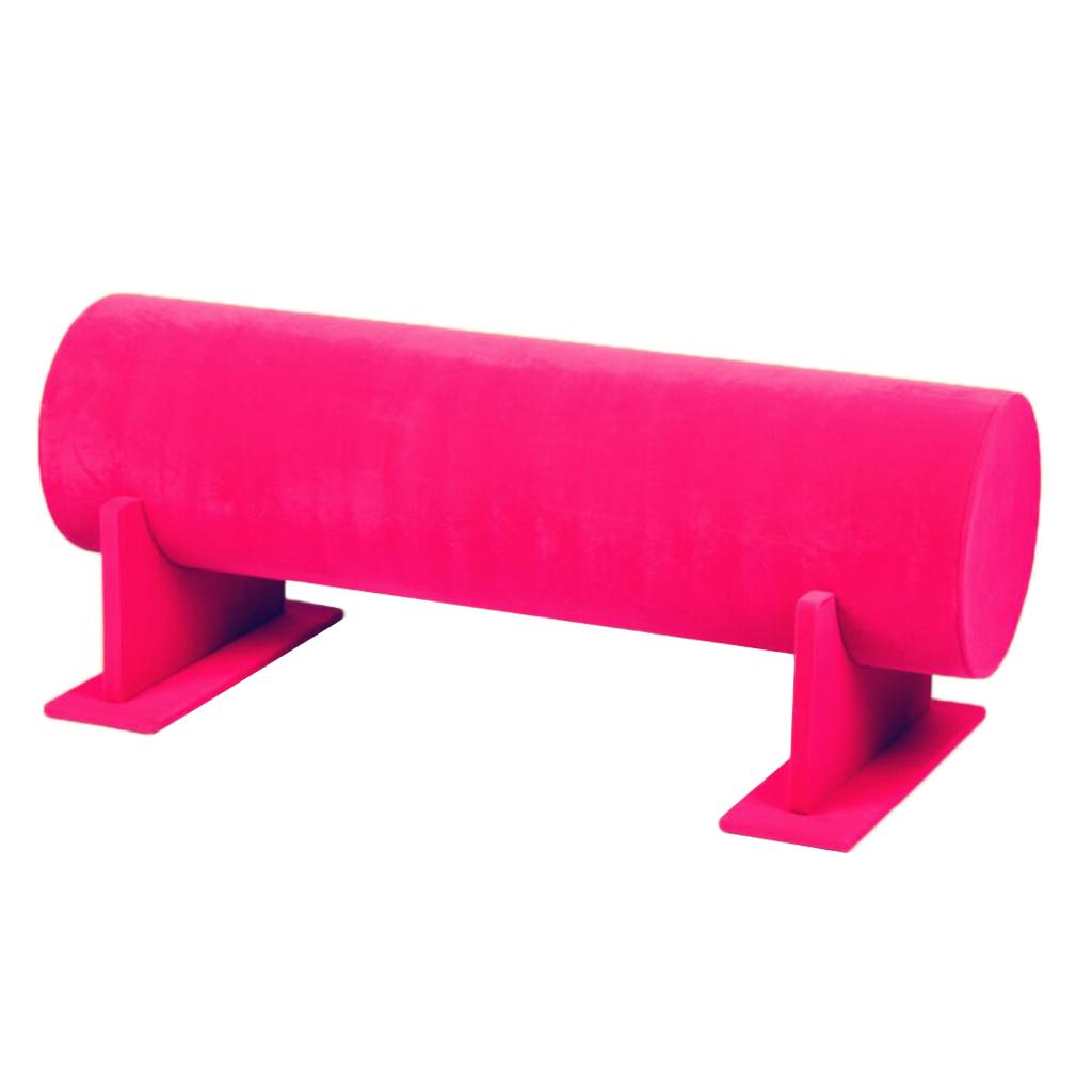 Bright Color Hair Band Display Rack 50x11cm Rosered