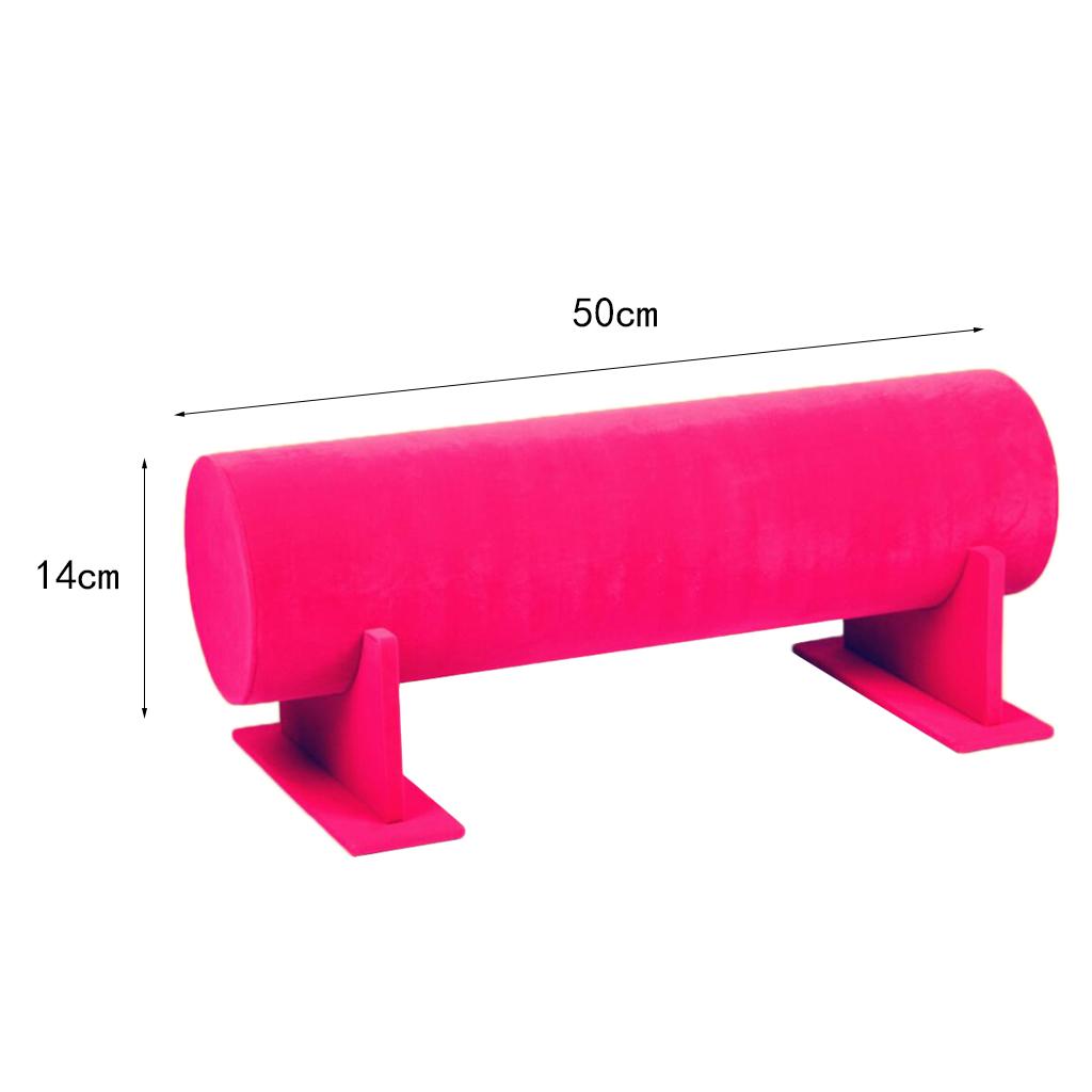 Bright Color Hair Band Display Rack 50x14cm Rosered