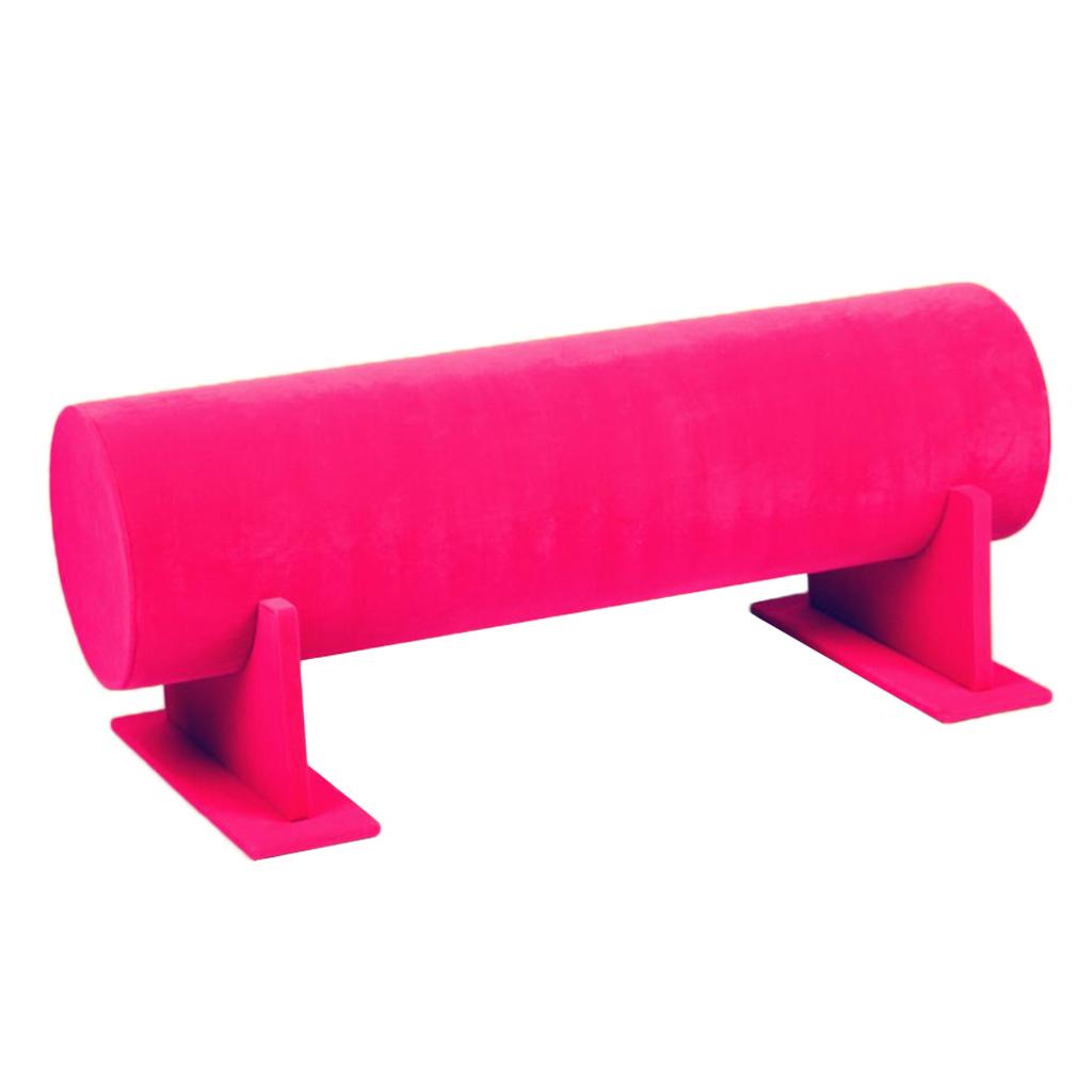 Bright Color Hair Band Display Rack 50x14cm Rosered