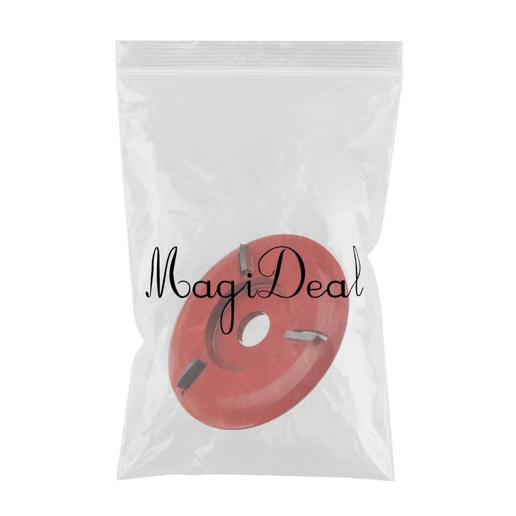 Wood Carving Cutter Disc Milling Tools for Angle Grinder Arc 3 Tooth Red