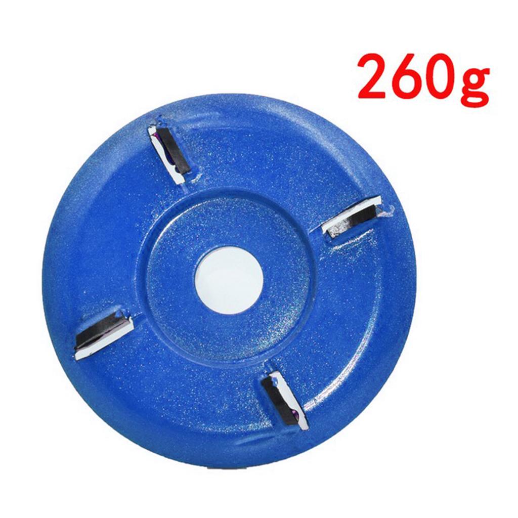 Wood Carving Cutter Disc Milling Tools for Angle Grinder Arc 4 Tooth Blue