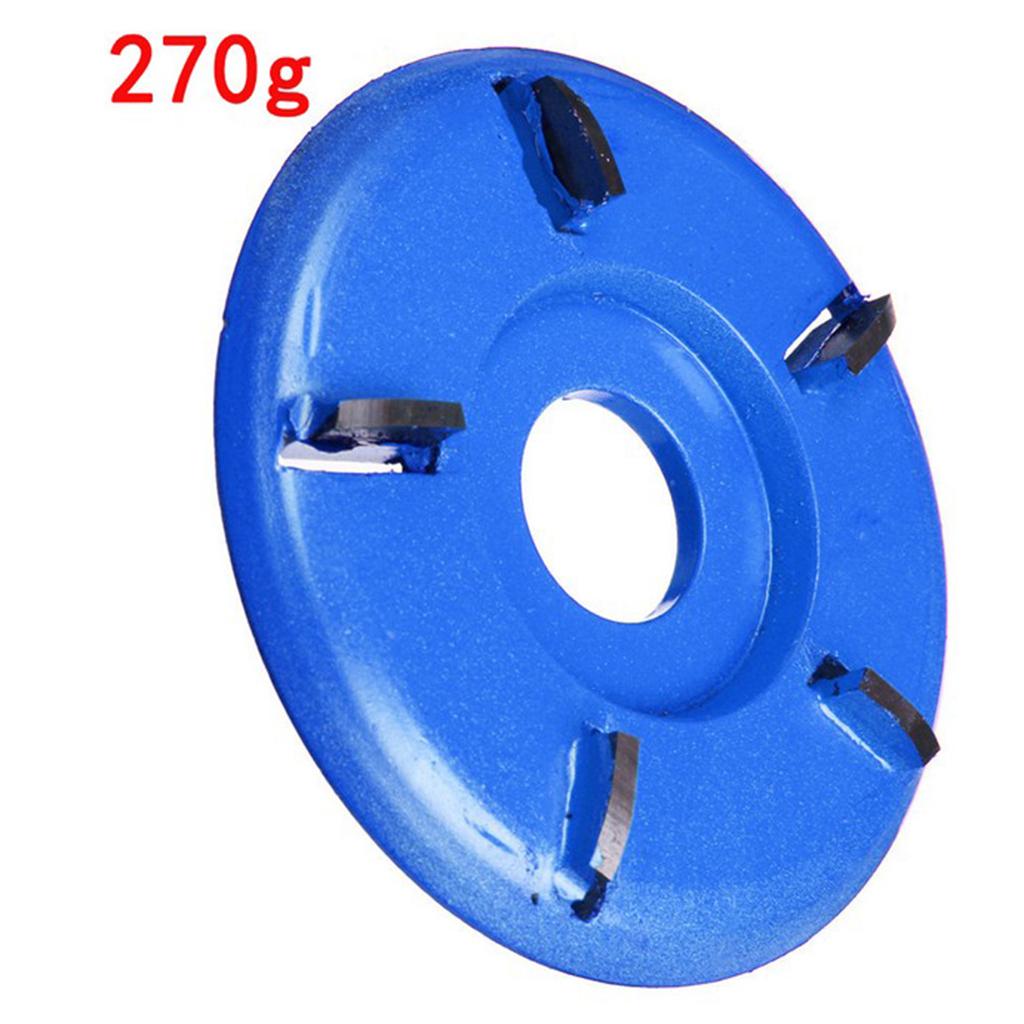 Wood Carving Cutter Disc Milling Tools for Angle Grinder Arc 5 Tooth Blue