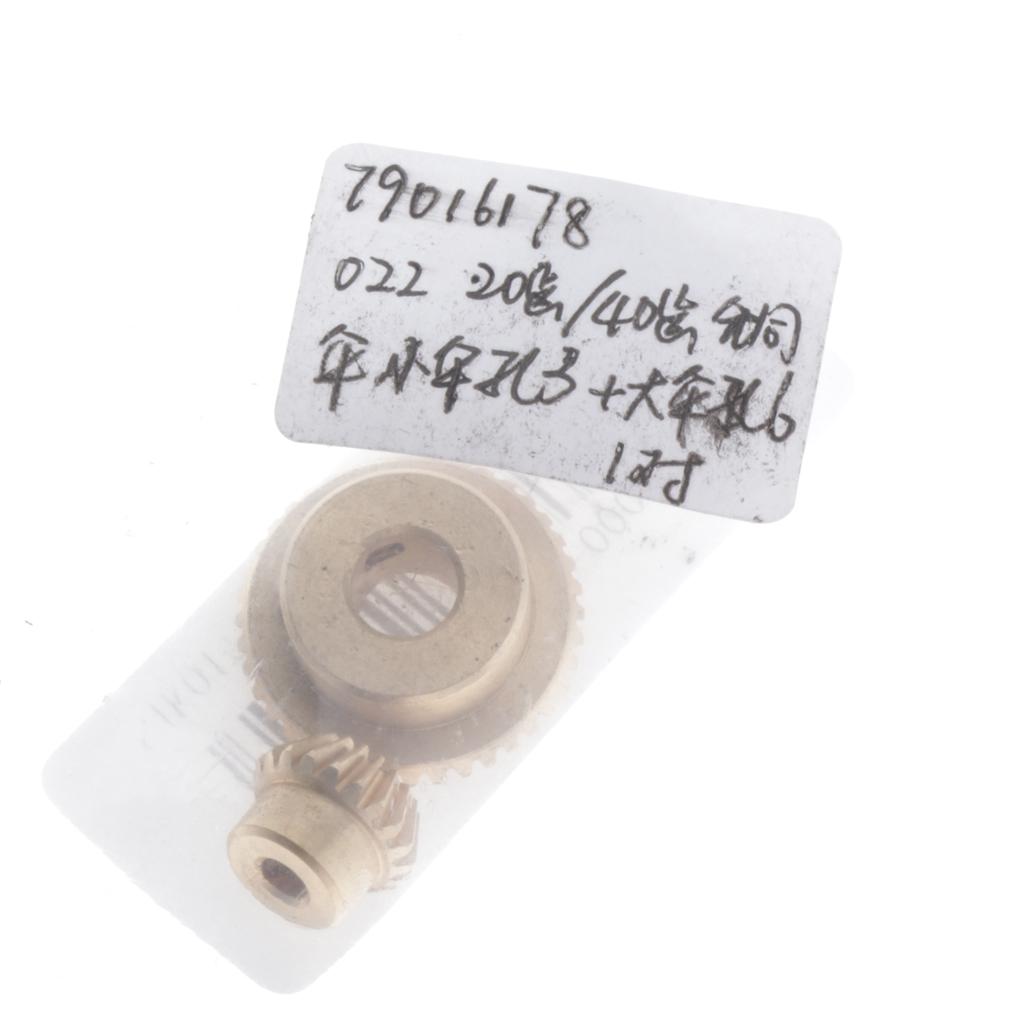 0.5 Modulus Brass Bevel Gear 20 40Tooth 3 6mm Diameter Inner Hole