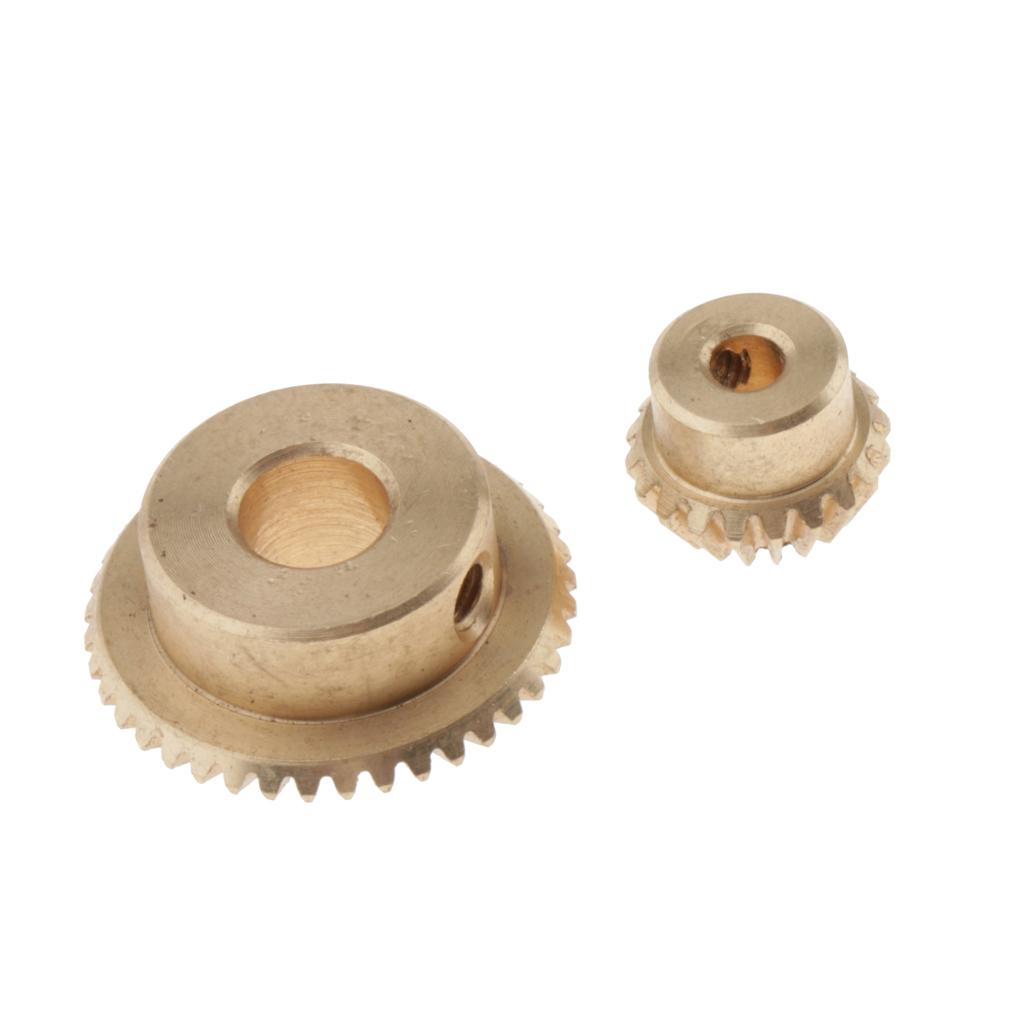 0.5 Modulus Brass Bevel Gear 20 40Tooth 3 6mm Diameter Inner Hole