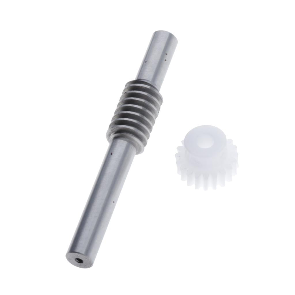 Steel Worm Gear Wheel Worm Gear Shaft Kits 0.8 Modulus Hole Dia. 12mm