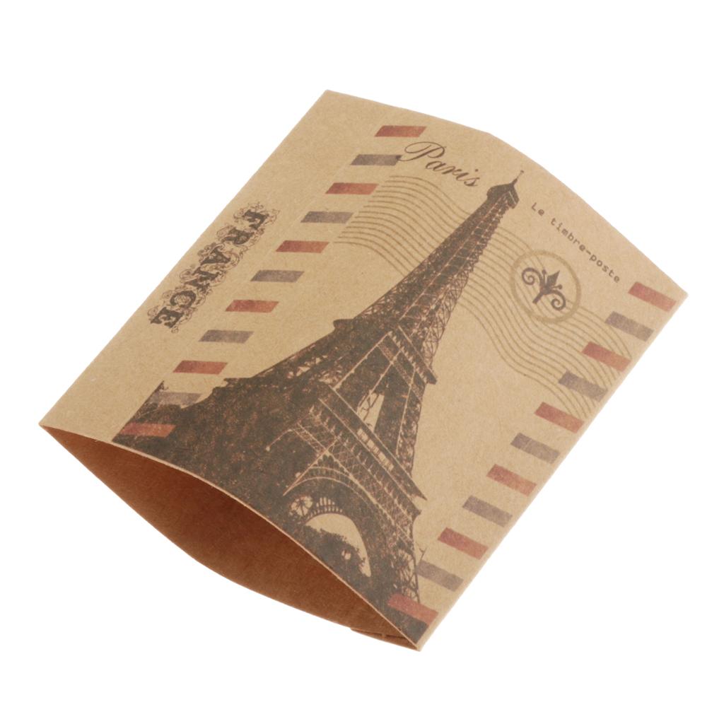 DIY Assemble Handmade Gift Box Necklace Pendant Box Eiffel Tower Khaki