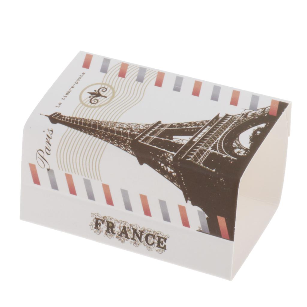 DIY Assemble Handmade Gift Box Necklace Pendant Box Eiffel Tower White