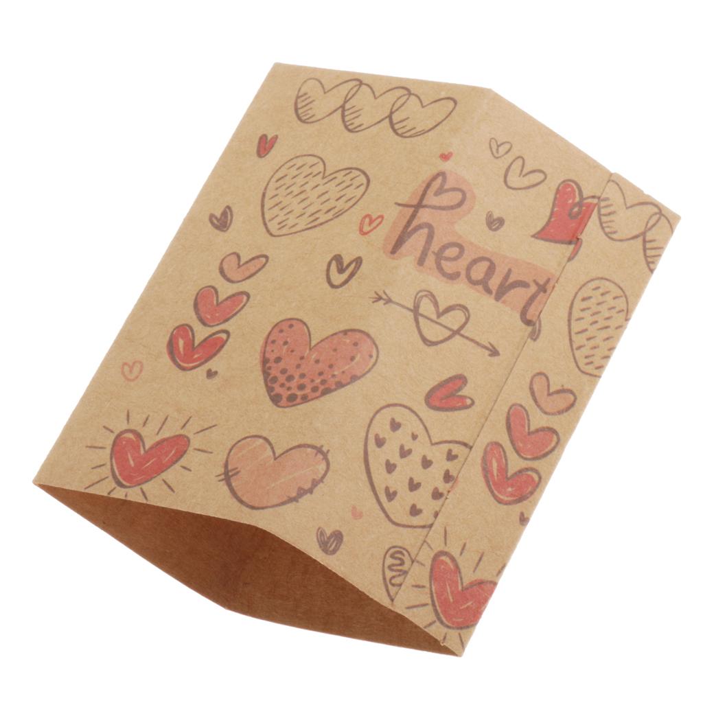 DIY Assemble Handmade Gift Box Necklace Pendant Box Loving Heart Khaki