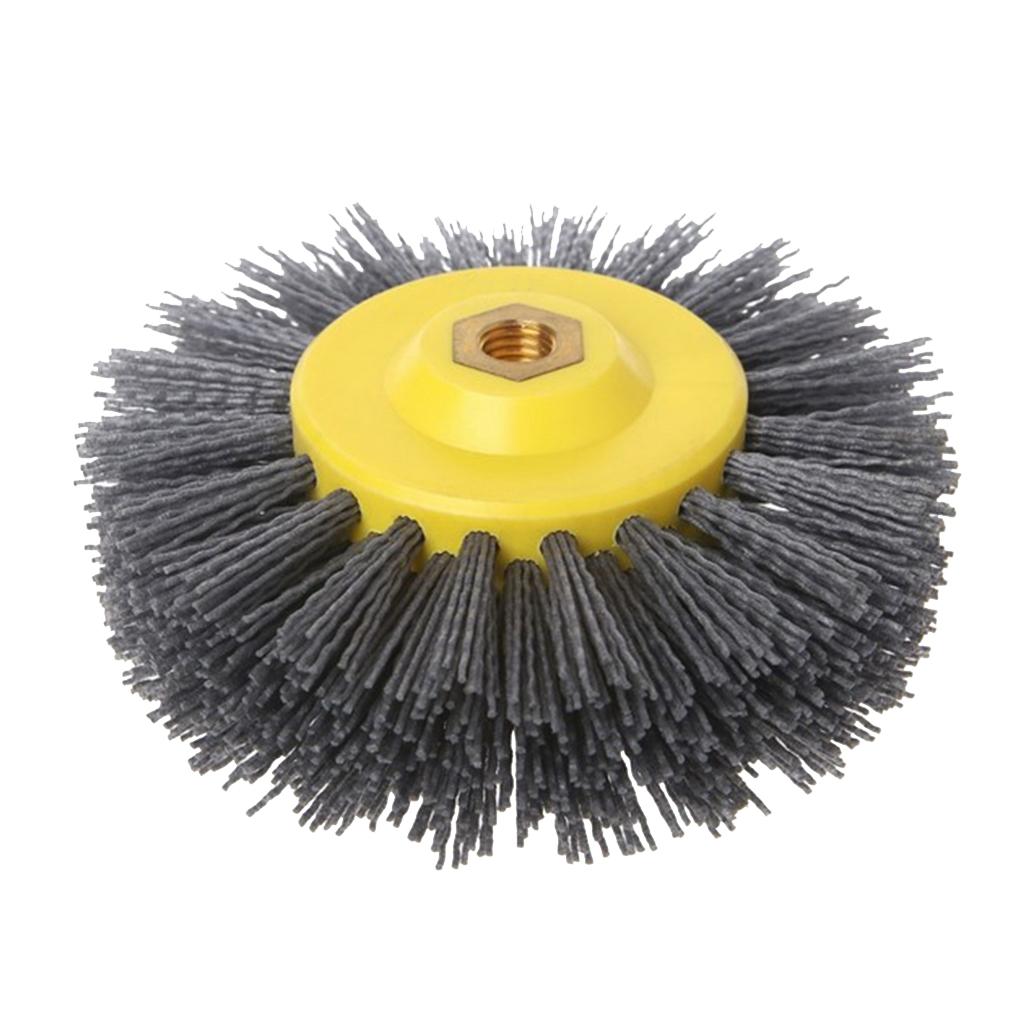 1pc Abrasive Wire Polishing Brush Wheel for Furniture Antiquing Grinding P120