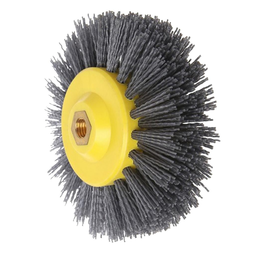 1pc Abrasive Wire Polishing Brush Wheel for Furniture Antiquing Grinding P120