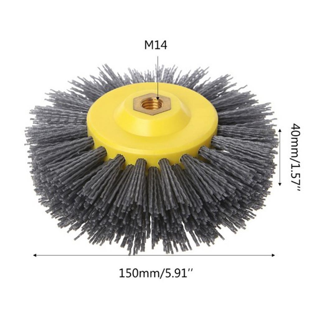 1pc Abrasive Wire Polishing Brush Wheel for Furniture Antiquing Grinding P180