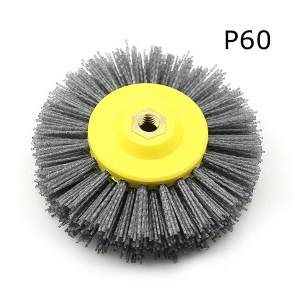 1pc Abrasive Wire Polishing Brush Wheel for Furniture Antiquing Grinding P320