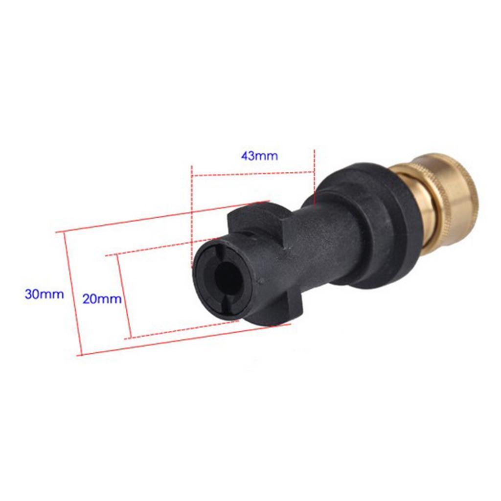 1/4 inch Pressure Washer Foam Lance Adapter for Karcher K2 K3 Parts Accs