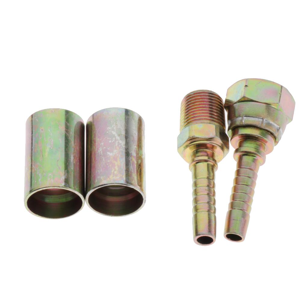 Pressure Washer Steel Pipe Fitting Pressed Joints I 9.5mm 1 male 1 female
