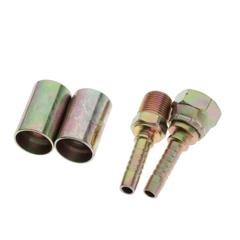 Pressure Washer Steel Pipe Fitting Pressed Joints I 9.5mm 1 male 1 female