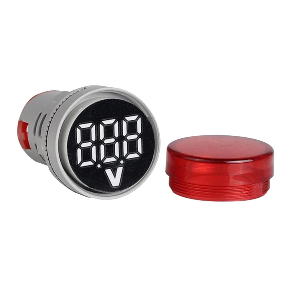 Voltmeter AC 12-500V Voltage Meter Power Monitor LED Pilot Indicator Red