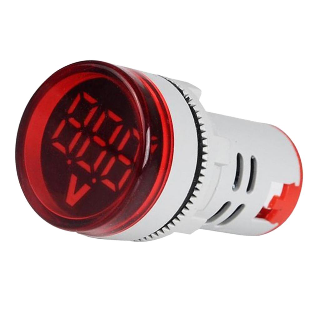 Voltmeter AC 12-500V Voltage Meter Power Monitor LED Pilot Indicator Red