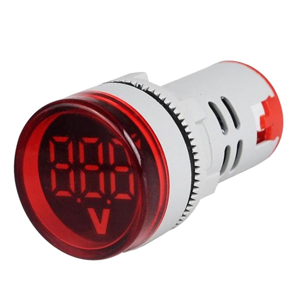 Voltmeter AC 12-500V Voltage Meter Power Monitor LED Pilot Indicator Red