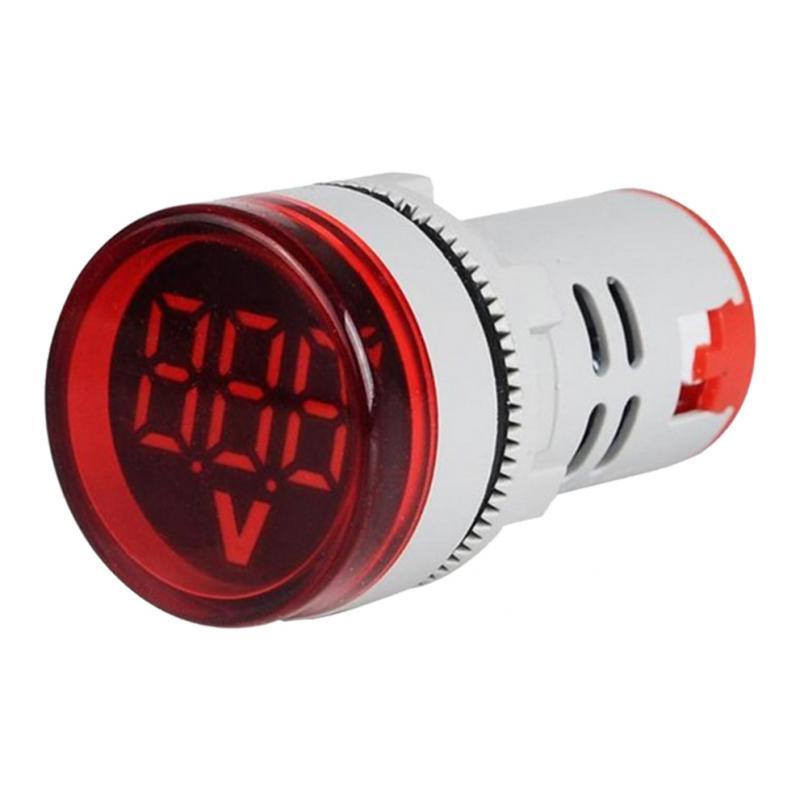 Voltmeter AC 12-500V Voltage Meter Power Monitor LED Pilot Indicator Red