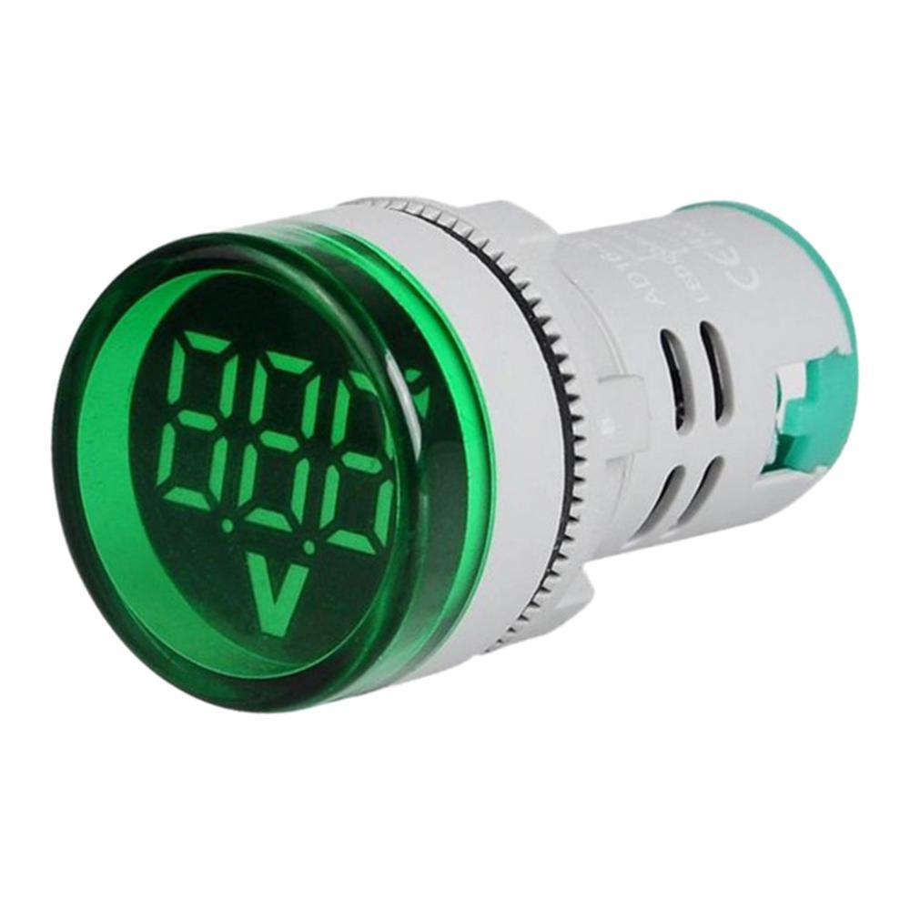 Voltmeter AC 12-500V Voltage Meter Power Monitor LED Pilot Indicator Green