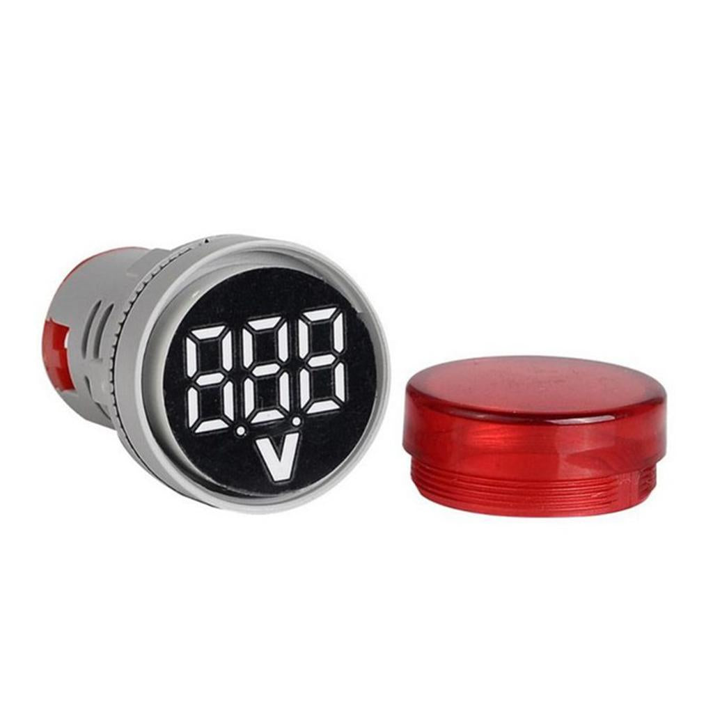 Voltmeter AC 12-500V Voltage Meter Power Monitor LED Pilot Indicator Green