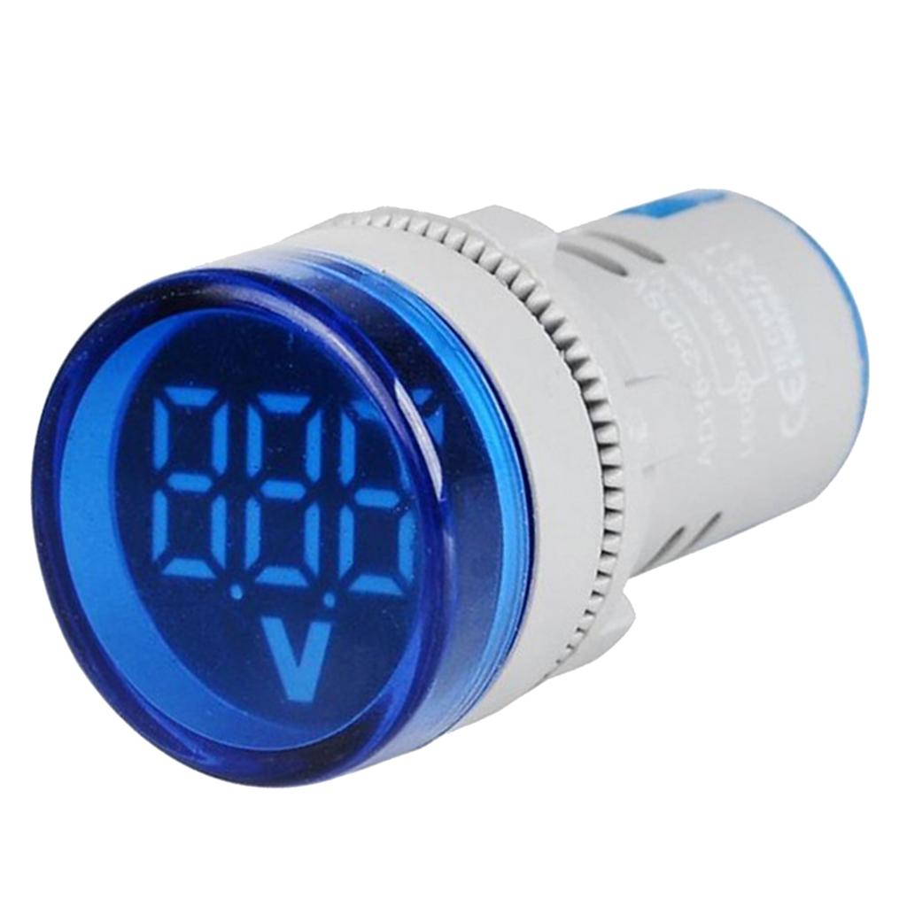 Voltmeter AC 12-500V Voltage Meter Power Monitor LED Pilot Indicator Blue