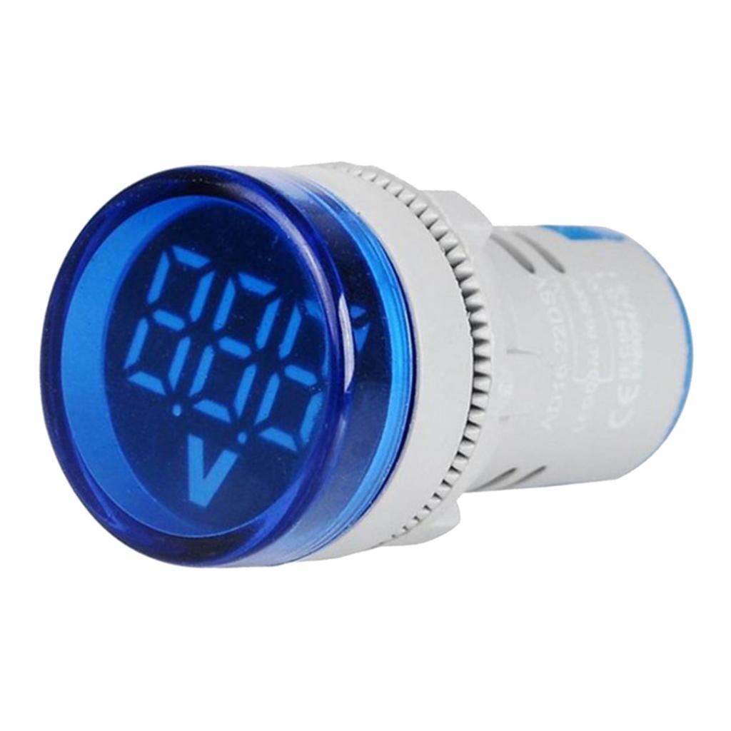 Voltmeter AC 12-500V Voltage Meter Power Monitor LED Pilot Indicator Blue