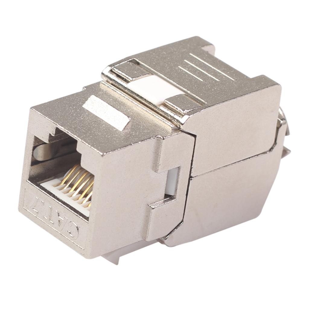 Cat6 RJ45 Wall End Plug Keystone Jack Shielded Module Modular Female Adapter