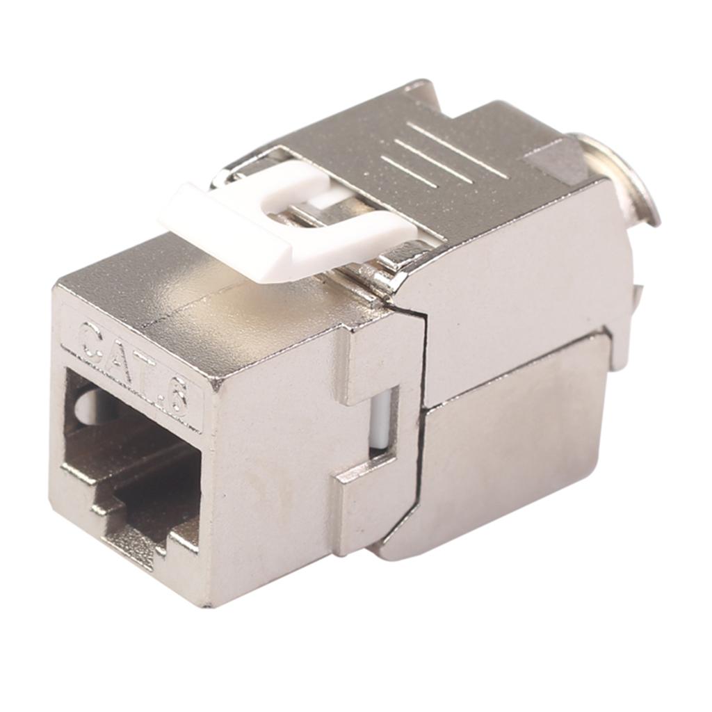 Cat6 RJ45 Wall End Plug Keystone Jack Shielded Module Modular Female Adapter