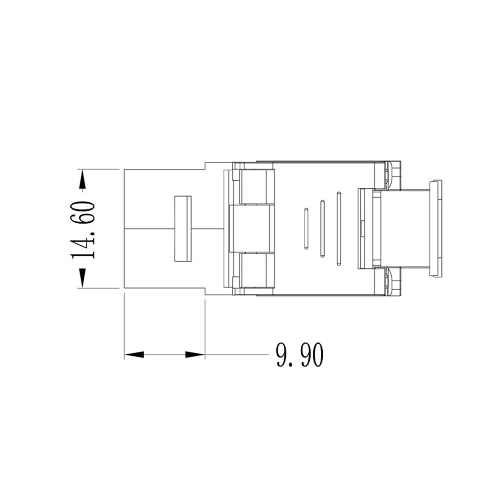 Cat6 RJ45 Wall End Plug Keystone Jack Shielded Module Modular Female Adapter