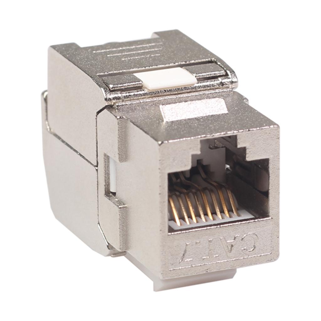 Cat7 RJ45 Wall End Plug Keystone Jack Shielded Module Modular Female Adapter