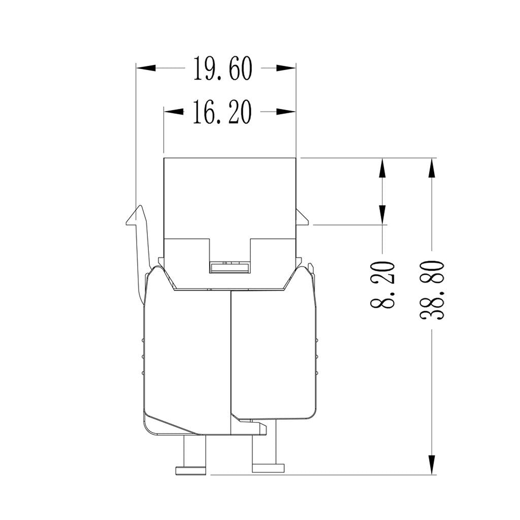 Cat7 RJ45 Wall End Plug Keystone Jack Shielded Module Modular Female Adapter