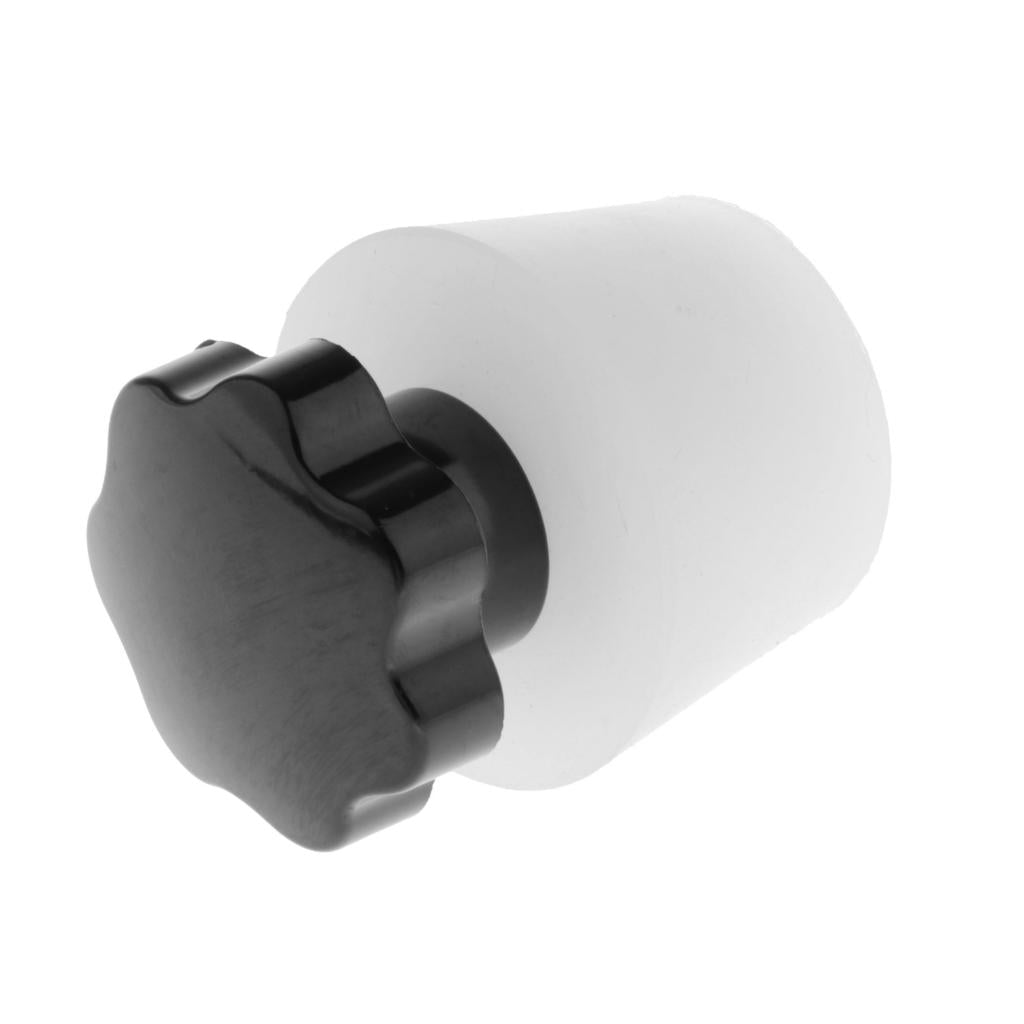 Silicone plug with handle for pipe sealing w/ Black Bakelite handle 12