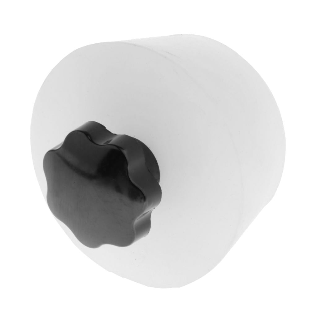 Silicone plug with handle for pipe sealing w/ Black Bakelite handle 19