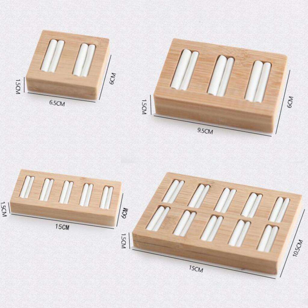 Wooden Earrings Rings Jewelry Display Tray Organizer Holder 10 Slots White