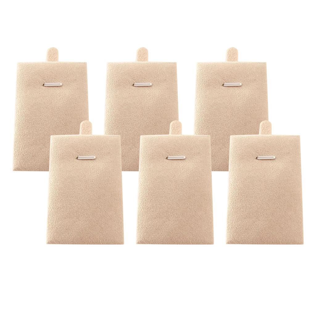 Pendant Necklace Display Cards Holder Tags Jewelry Display Accessories Beige